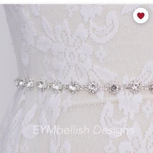Embellished wedding bridal belt